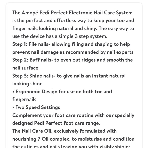 NWOT Amopé manicure set - Picture 2 of 5